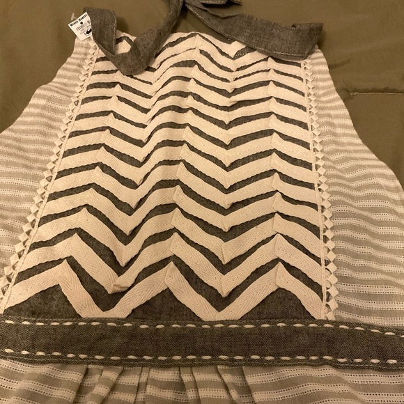 World Market Apron tan/gray nwt - Picture 6 of 13